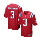 Men's Nike New England Patriots #3 Stephen Gostkowski Game Red Alternate NFL Jersey