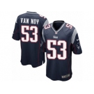 Men's Nike New England Patriots #53 Kyle Van Noy Game Navy Blue Team Color NFL Jersey