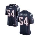 Men's Nike New England Patriots #54 Tedy Bruschi Game Navy Blue Team Color NFL Jersey