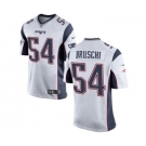 Men's Nike New England Patriots #54 Tedy Bruschi Game White NFL Jersey