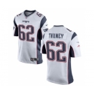 Men's Nike New England Patriots #62 Joe Thuney Game White NFL Jersey