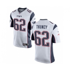 Men's Nike New England Patriots #62 Joe Thuney Game White NFL Jersey