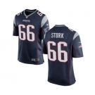 Men's Nike New England Patriots #66 Bryan Stork Game Navy Blue Team Color NFL Jersey