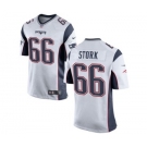 Men's Nike New England Patriots #66 Bryan Stork Game White NFL Jersey