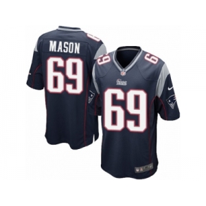 Men's Nike New England Patriots #69 Shaq Mason Game Navy Blue Team Color NFL Jersey
