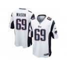 Men's Nike New England Patriots #69 Shaq Mason Game White NFL Jersey