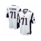 Men's Nike New England Patriots #71 Cameron Fleming Game White NFL Jersey