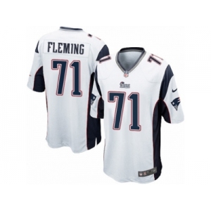 Men's Nike New England Patriots #71 Cameron Fleming Game White NFL Jersey