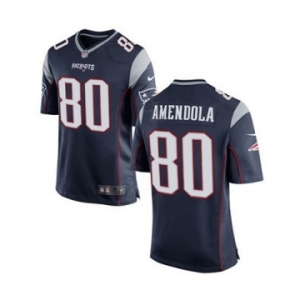 Men's Nike New England Patriots #80 Danny Amendola Game Navy Blue Team Color NFL Jersey