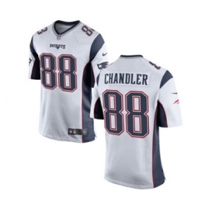 Men's Nike New England Patriots #88 Scott Chandler Game White NFL Jersey
