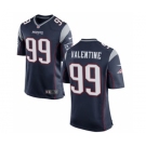 Men's Nike New England Patriots #99 Vincent Valentine Game Navy Blue Team Color NFL Jersey