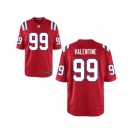 Men's Nike New England Patriots #99 Vincent Valentine Game Red Alternate NFL Jersey