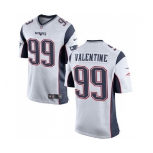 Men's Nike New England Patriots #99 Vincent Valentine Game White NFL Jersey