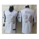 Nike New England Patriots #24 Revis Platinum White Jerseys[Game]