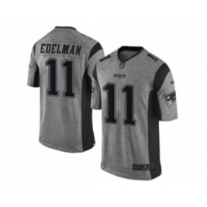 nike nfl jerseys new england patriots #11 edelman gray[game]