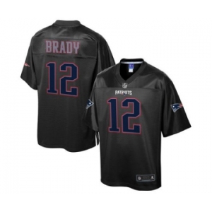 nike nfl jerseys new england patriots #12 tom brady black reverse fashion[game]