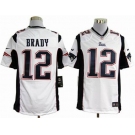 nike nfl jerseys new england patriots #12 tom brady white[game]