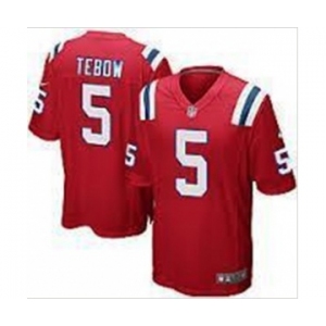 nike nfl jerseys new england patriots #5 tebow red[game]