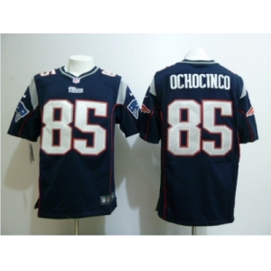 nike nfl jerseys new england patriots #85 ochocinco blue[game]