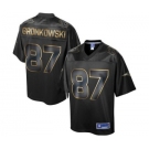 nike nfl jerseys new england patriots #87 gronkowski black gold collection[game]