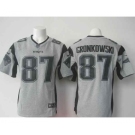 nike nfl jerseys new england patriots #87 gronkowski gray[game]