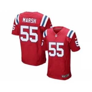 Men Nike New England Patriots #55 Cassius Marsh Elite Red Alternate NFL Jersey