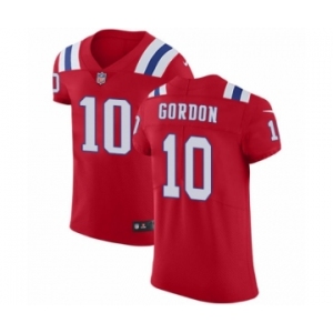 Men's Nike New England Patriots #10 Josh Gordon Red Alternate Vapor Untouchable Elite Player NFL Jersey