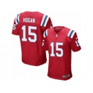 Men's Nike New England Patriots #15 Chris Hogan Elite Red Alternate NFL Jersey