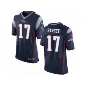 Men's Nike New England Patriots #17 Devin Street Elite Navy Blue Team Color NFL Jersey