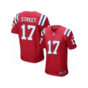 Men's Nike New England Patriots #17 Devin Street Elite Red Alternate NFL Jersey