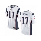 Men's Nike New England Patriots #17 Devin Street Elite White NFL Jersey