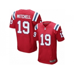 Men's Nike New England Patriots #19 Malcolm Mitchell Elite Red Alternate NFL Jersey