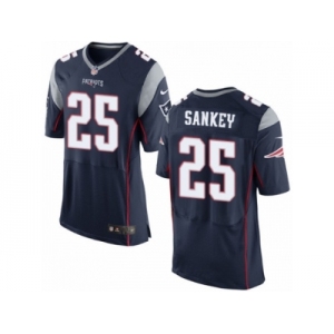 Men's Nike New England Patriots #25 Bishop Sankey Elite Navy Blue Team Color NFL Jersey