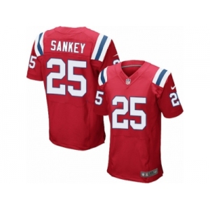 Men's Nike New England Patriots #25 Bishop Sankey Elite Red Alternate NFL Jersey