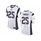 Men's Nike New England Patriots #25 Bishop Sankey Elite White NFL Jersey