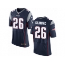 Men's Nike New England Patriots #26 Stephon Gilmore Elite Navy Blue Team Color NFL Jersey