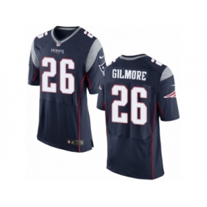 Men's Nike New England Patriots #26 Stephon Gilmore Elite Navy Blue Team Color NFL Jersey