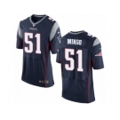 Men's Nike New England Patriots #51 Barkevious Mingo Elite Navy Blue Team Color NFL Jersey