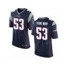 Men's Nike New England Patriots #53 Kyle Van Noy Elite Navy Blue Team Color NFL Jersey