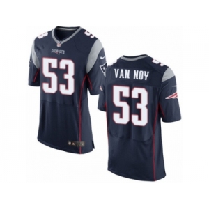 Men's Nike New England Patriots #53 Kyle Van Noy Elite Navy Blue Team Color NFL Jersey