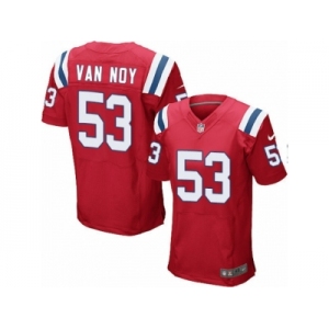 Men's Nike New England Patriots #53 Kyle Van Noy Elite Red Alternate NFL Jersey