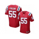 Men's Nike New England Patriots #55 Jonathan Freeny Elite Red Alternate NFL Jersey