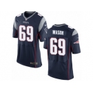 Men's Nike New England Patriots #69 Shaq Mason Elite Navy Blue Team Color NFL Jersey