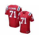 Men's Nike New England Patriots #71 Cameron Fleming Elite Red Alternate NFL Jersey