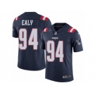 Men's Nike New England Patriots #94 Kony Ealy Elite Navy Blue Rush NFL Jersey