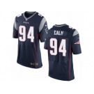 Men's Nike New England Patriots #94 Kony Ealy Elite Navy Blue Team Color NFL Jersey