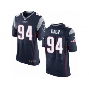 Men's Nike New England Patriots #94 Kony Ealy Elite Navy Blue Team Color NFL Jersey