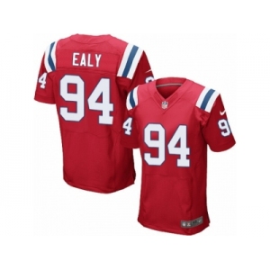 Men's Nike New England Patriots #94 Kony Ealy Elite Red Alternate NFL Jersey