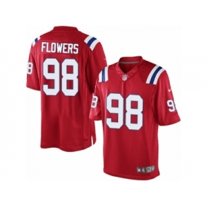 Men's Nike New England Patriots #98 Trey Flowers Limited Red Alternate NFL Jersey