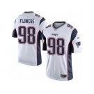 Men's Nike New England Patriots #98 Trey Flowers Limited White NFL Jersey